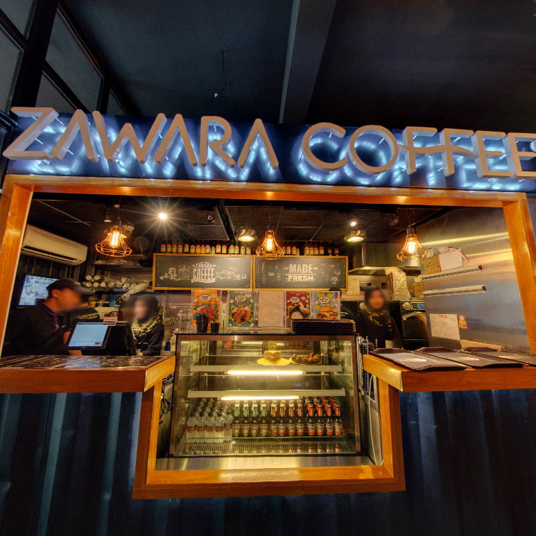 zawara coffee counter